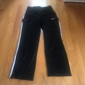 Black nike track pants
